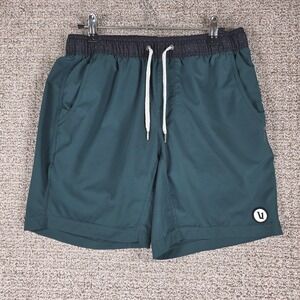 Vuori Men’s Athletic Shorts in Teal with Black Waistband